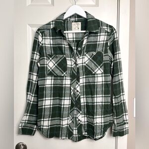 LA Hearts PACSUN Plaid Flannel Button Up NWOT